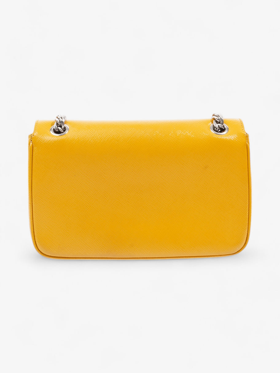 Prada Crossbody Bag Mustard Saffiano Leather Mini Image 4