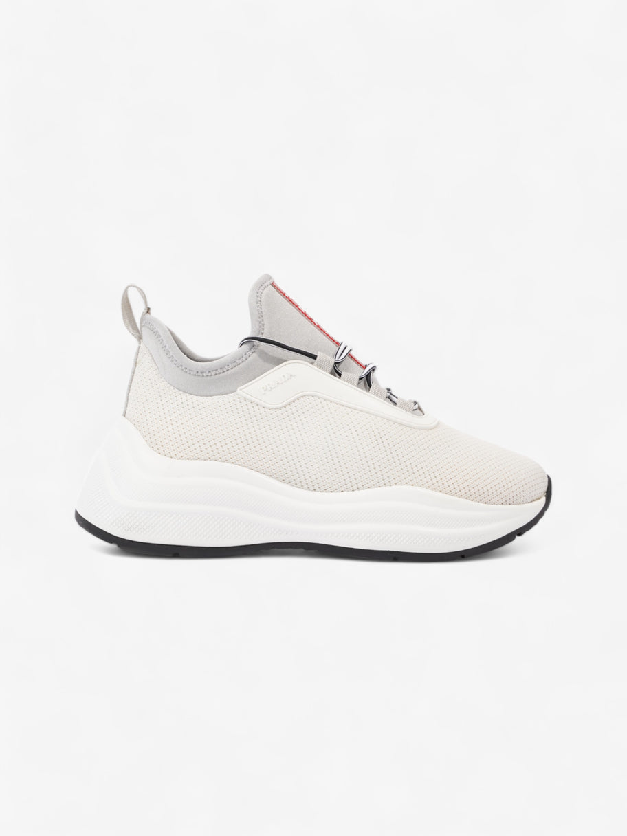 Prada Neoprene White / Grey Mesh EU 36.5 UK 3.5 Image 1