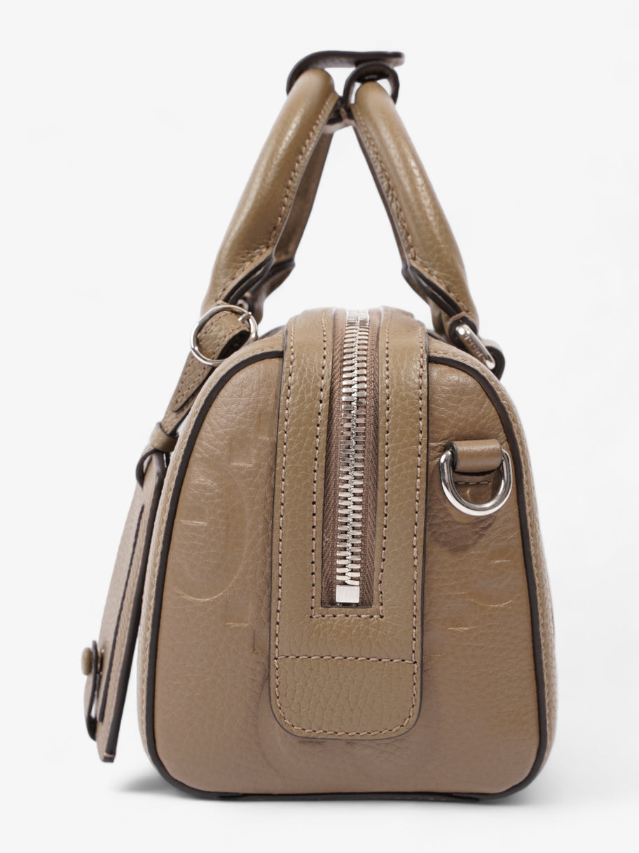 Gucci Jumbo GG Mini Duffle Beige Embossed Leather Image 3