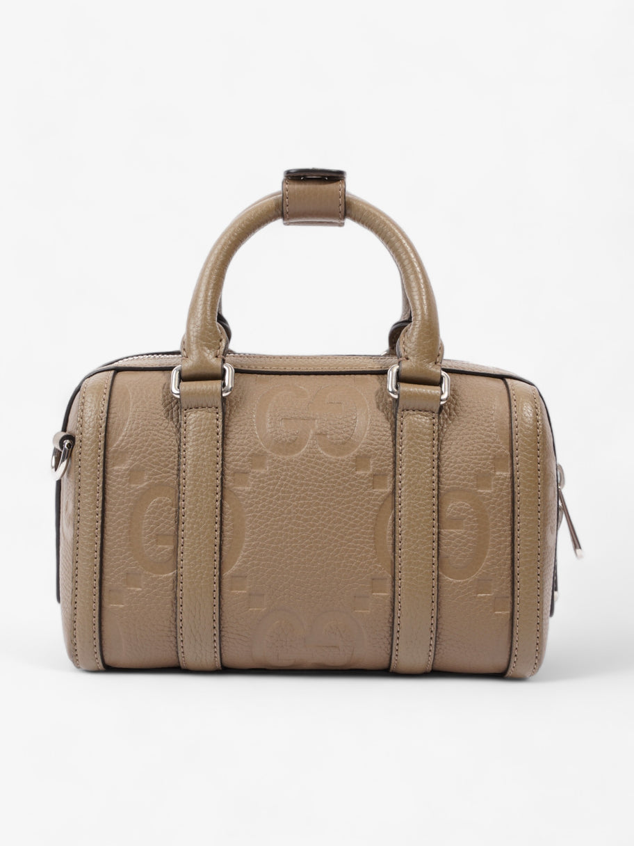 Gucci Jumbo GG Mini Duffle Beige Embossed Leather Image 4