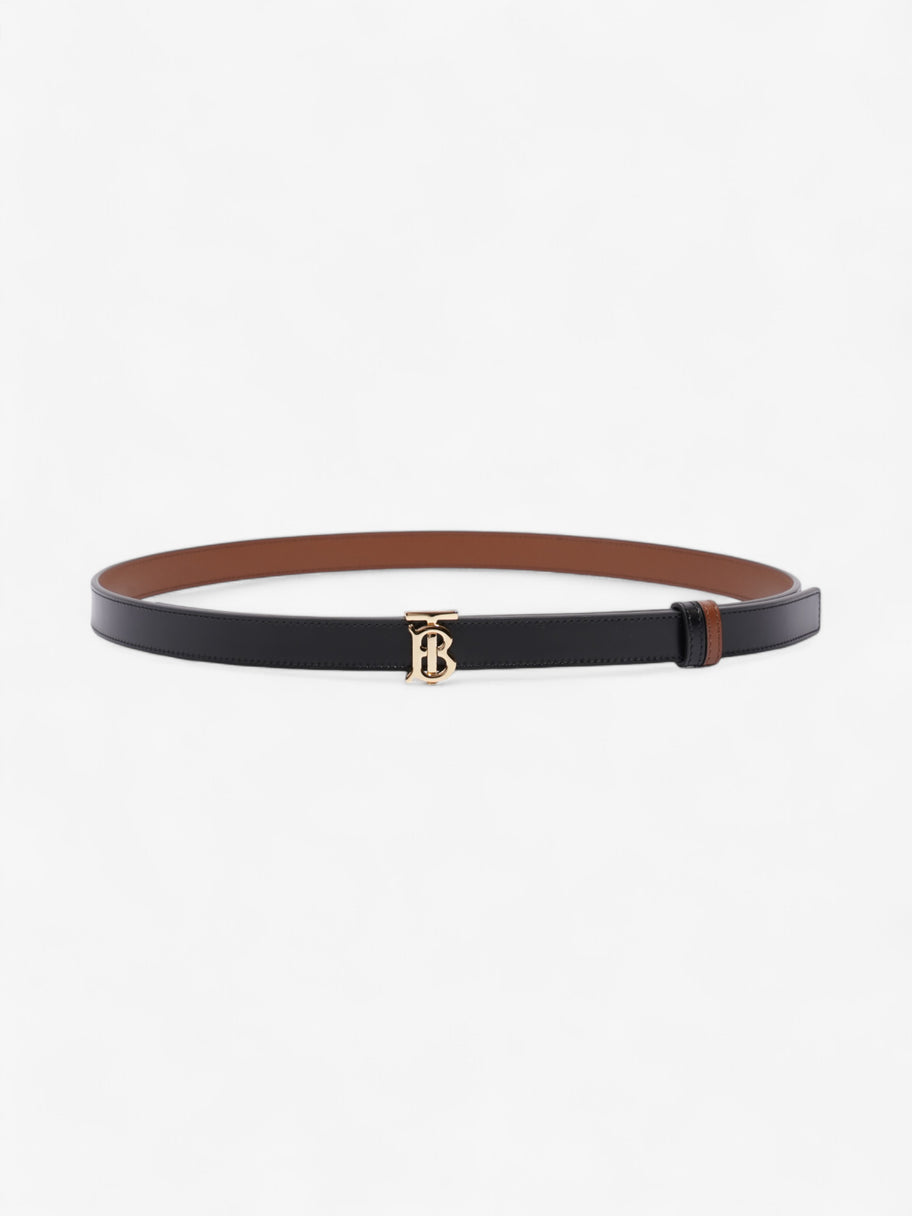 Burberry TB Reversible Belt Black / Brown Leather Medium - 123cm Image 1