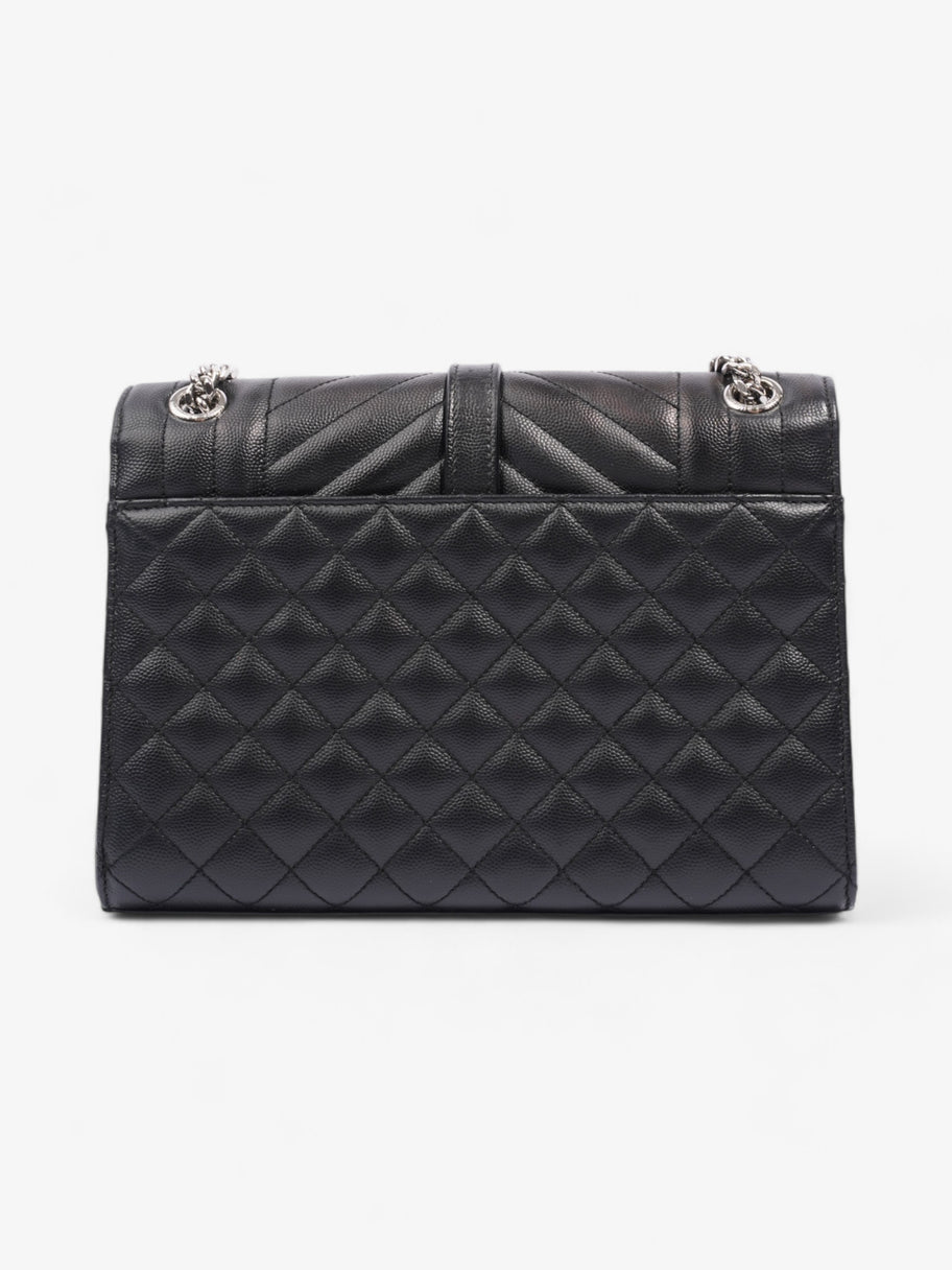 Saint Laurent Envelope Black Calfskin Leather Medium Image 4