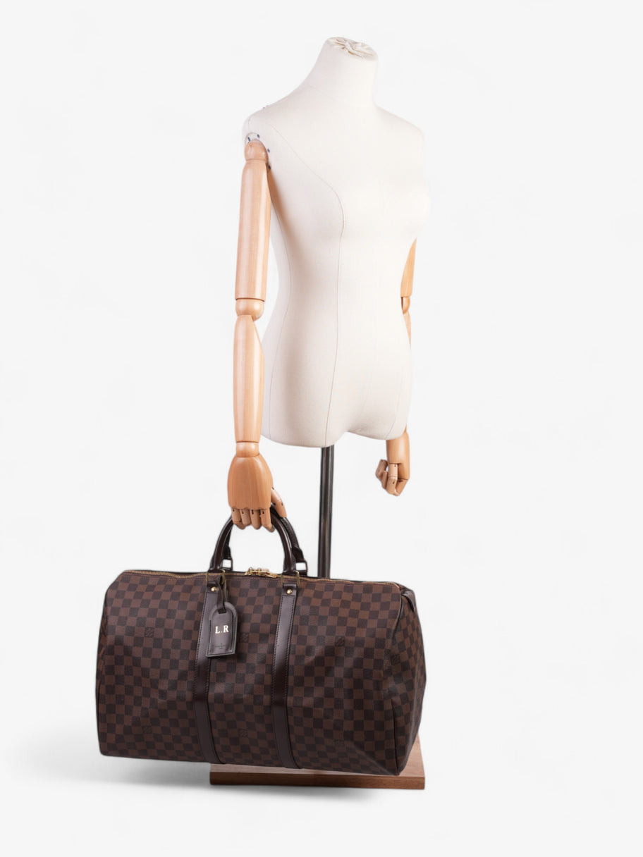 Louis Vuitton Keepall Damier Ebene Coated Canvas 55 Image 2