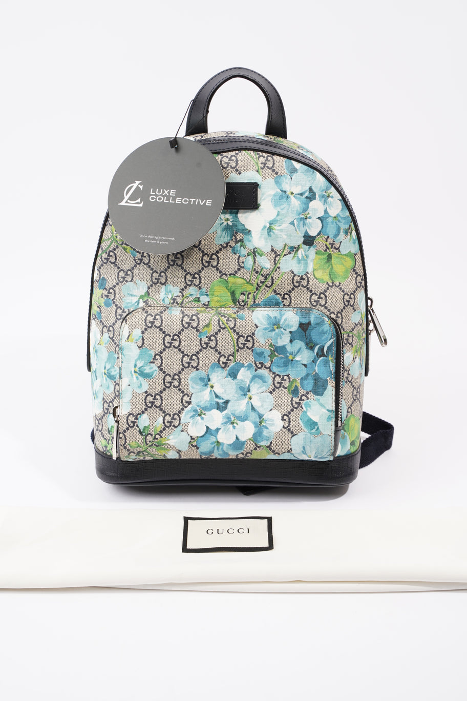 GG Supreme Blooms Day Backpack Monogram / Blue Coated Canvas Image 11