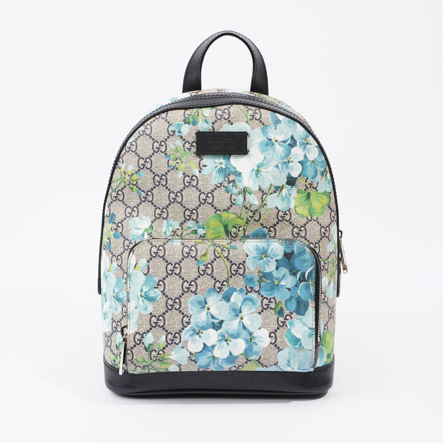 GG Supreme Blooms Day Backpack Monogram / Blue Coated Canvas Image 1