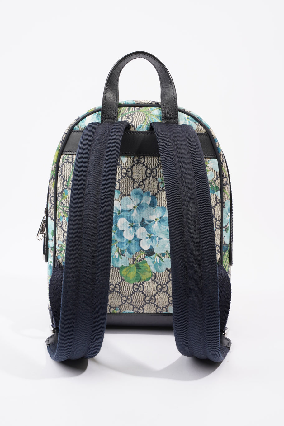 GG Supreme Blooms Day Backpack Monogram / Blue Coated Canvas Image 4