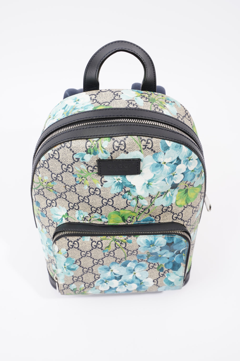 GG Supreme Blooms Day Backpack Monogram / Blue Coated Canvas Image 7