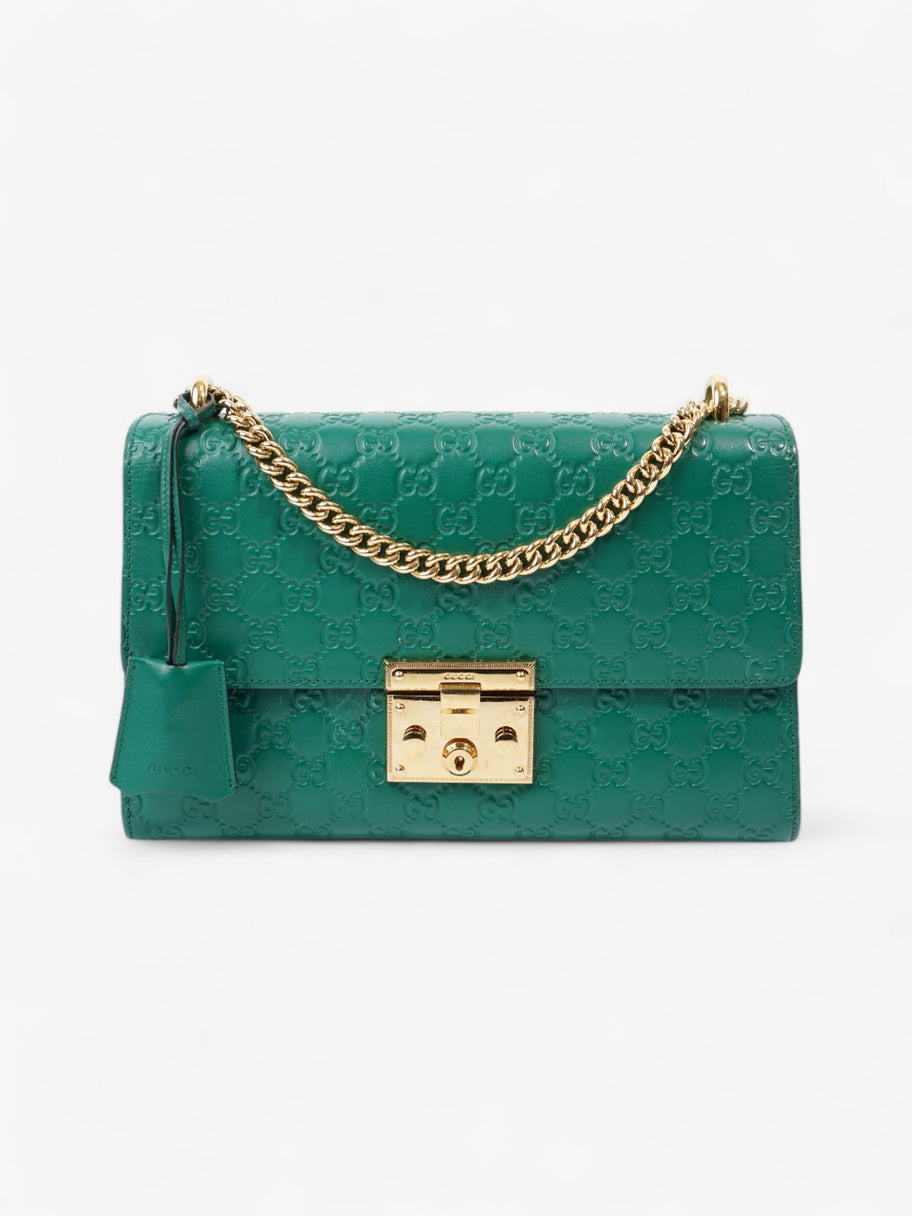 Gucci Padlock Emerald Calfskin Leather Medium Image 1