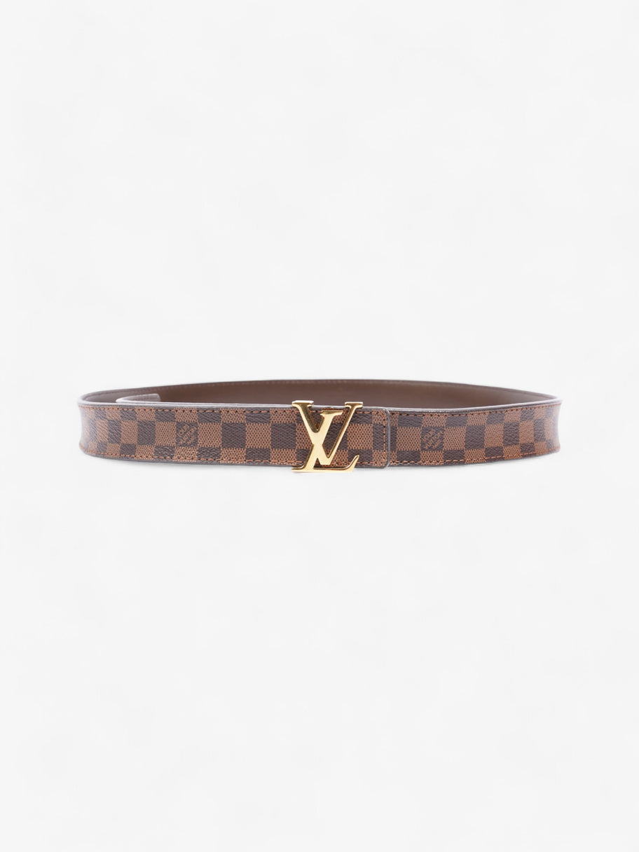 Louis Vuitton LV Iconic Belt Damier Ebene / Gold Coated Canvas 80cm / 32