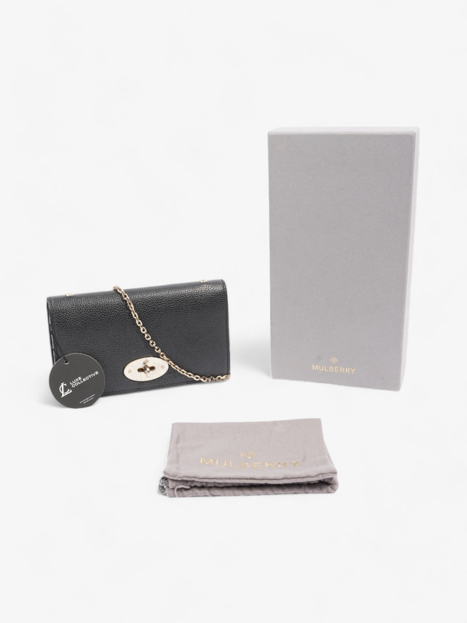 Mulberry Bayswater Wallet On Chain Black Leather Image 9