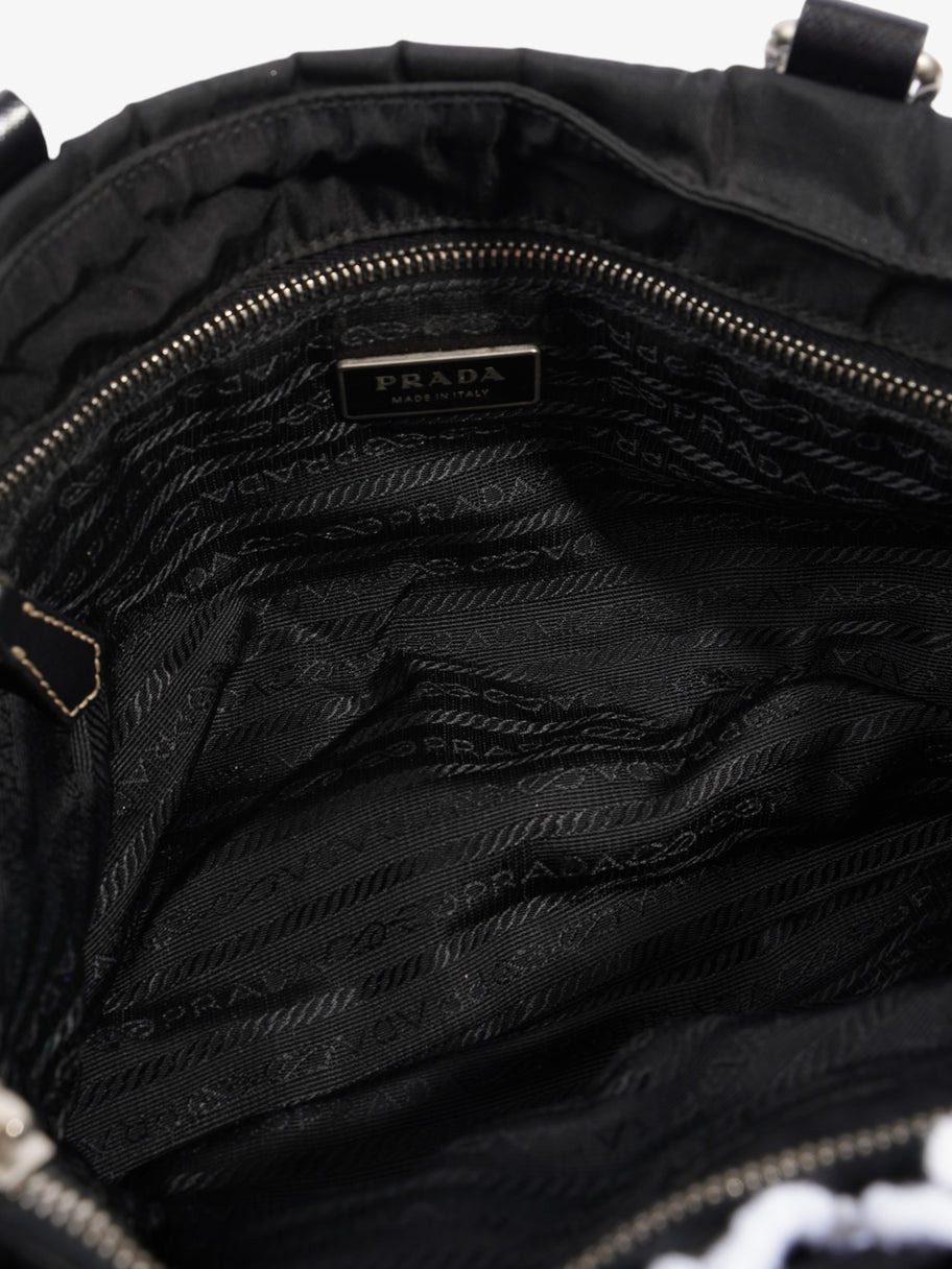 Prada Shopping Handle Double Zip Black Re Nylon Image 8