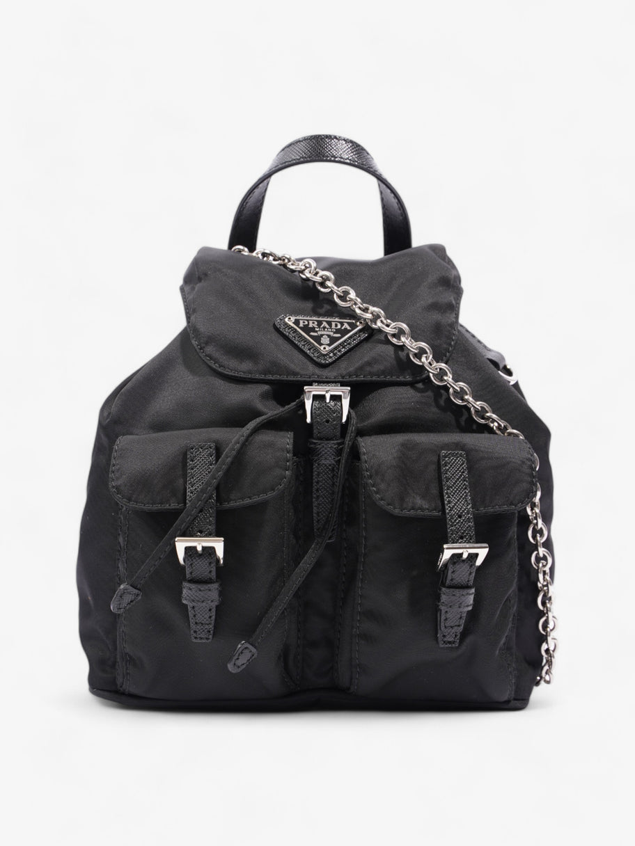 Prada Vela Backpack Black Nylon Mini Image 1