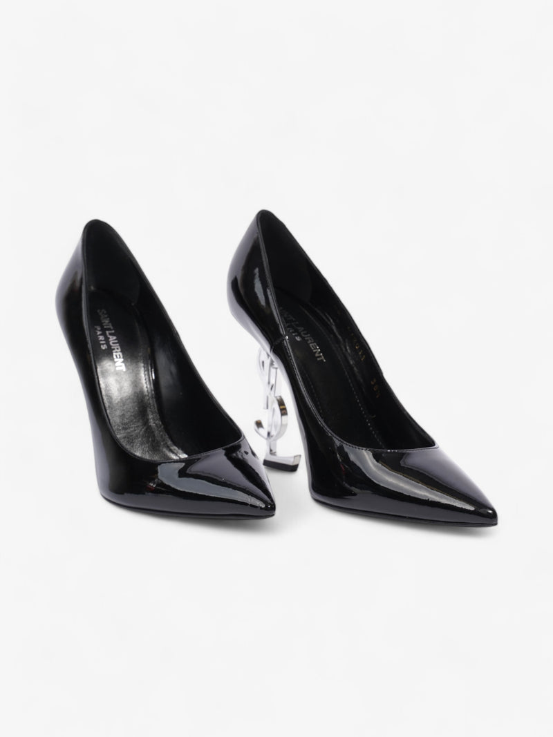  Saint Laurent Opyum Heels 110 Black Patent Leather EU 38.5 UK 5.5