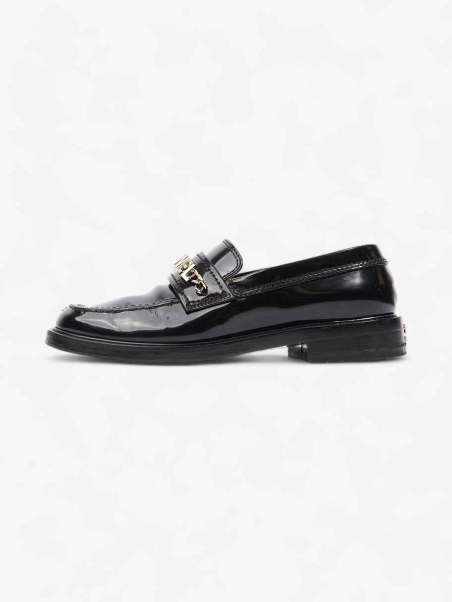 Chanel Chain Logo Loafers Black / Gold Leather EU 37 UK 4 Image 5