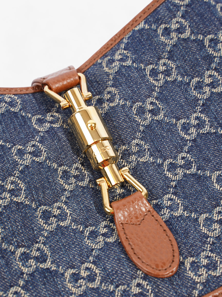 Gucci Jackie 1961 Blue / Brown Denim Small Image 7