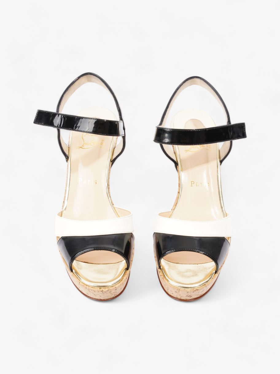 Carteron Wedges 70 Black / White Patent Leather EU 37 UK 4 Image 8