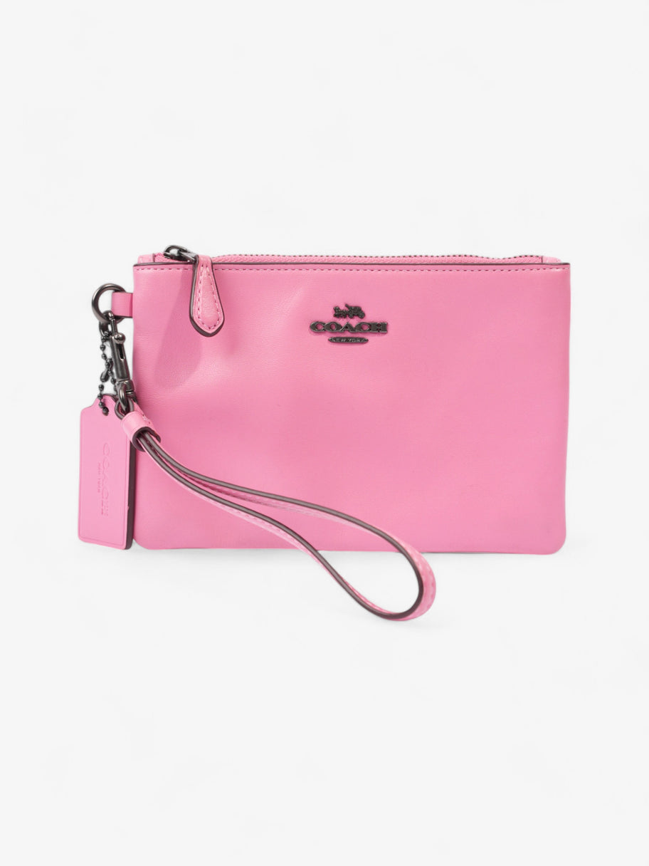 Coach Wristlet Pink Leather Image 1