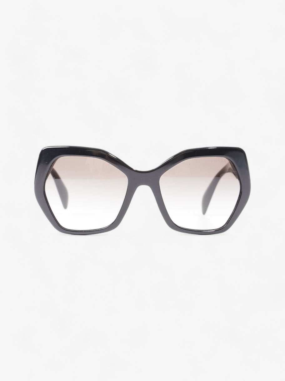 Symbole Logo Irregular Sunglasses Black Acetate 135mm Image 1