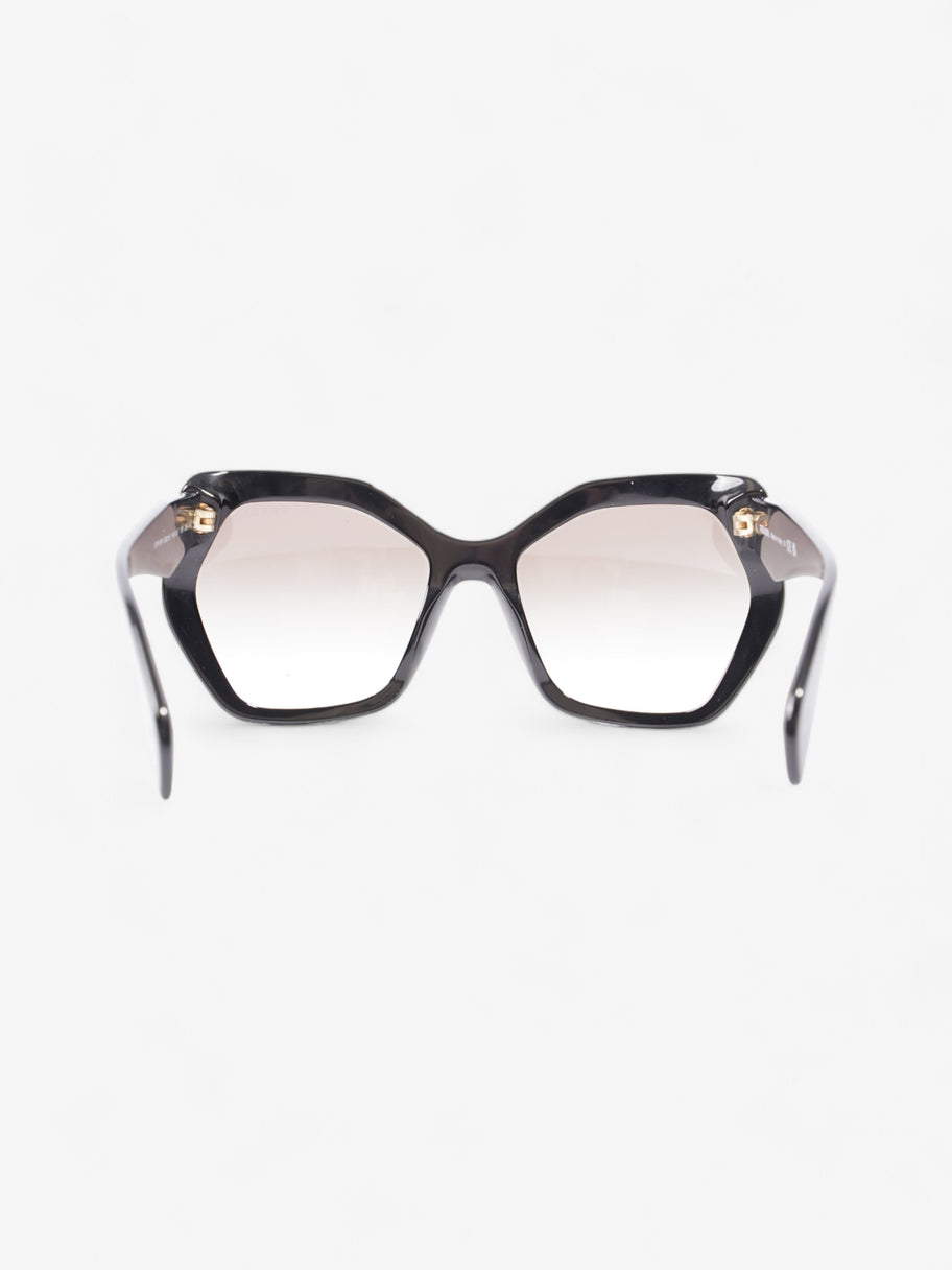 Symbole Logo Irregular Sunglasses Black Acetate 135mm Image 3