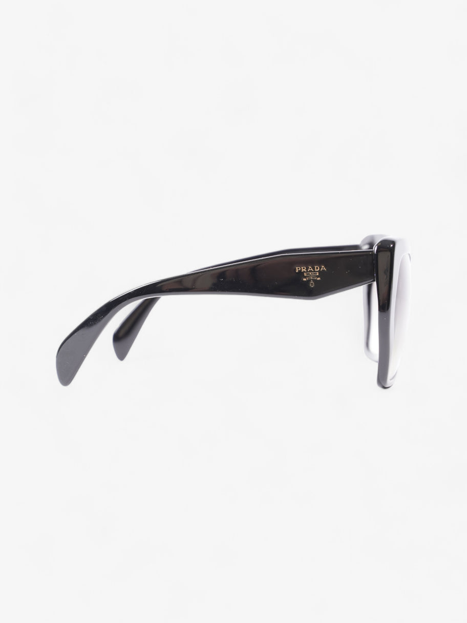 Symbole Logo Irregular Sunglasses Black Acetate 135mm Image 4