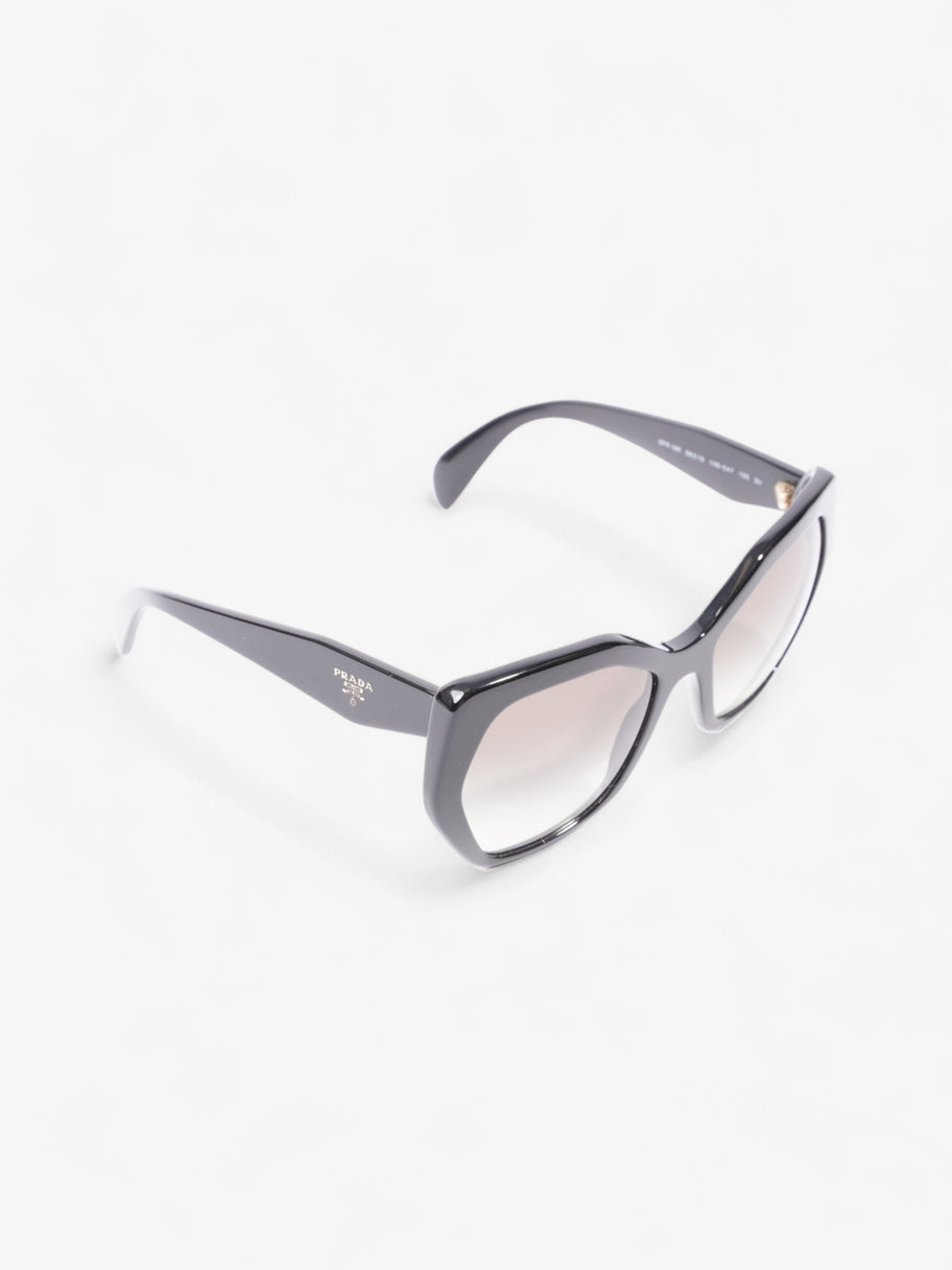 Symbole Logo Irregular Sunglasses Black Acetate 135mm Image 5