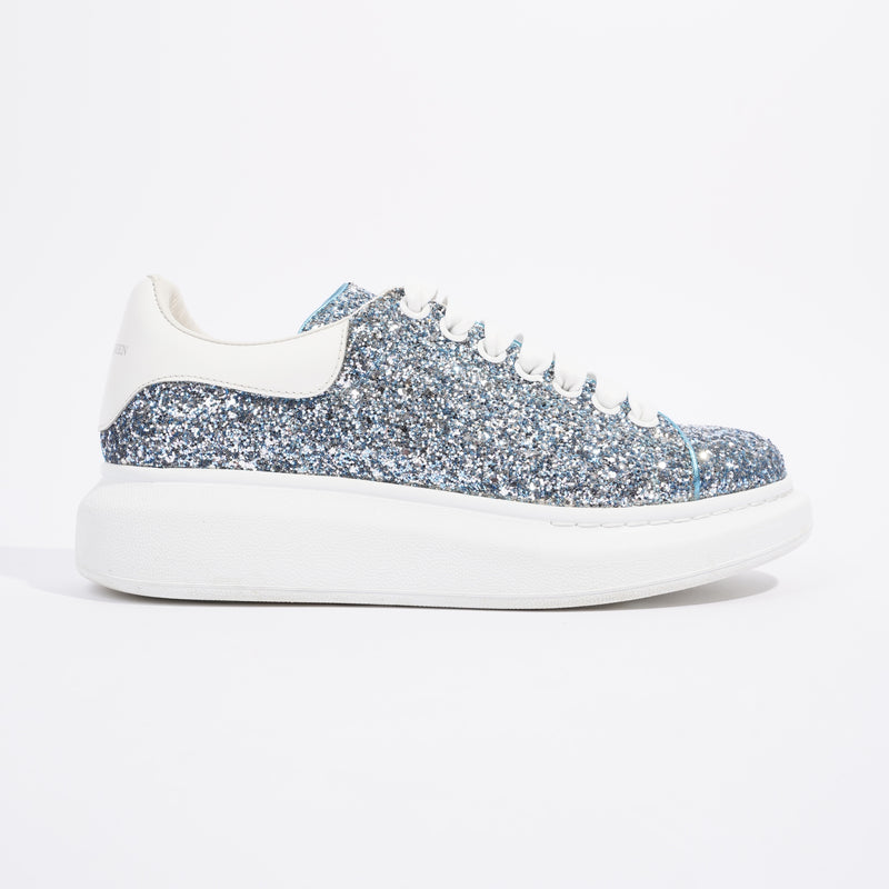  Alexander McQueen Oversized Sneaker Blue Glitter EU 39 UK 6