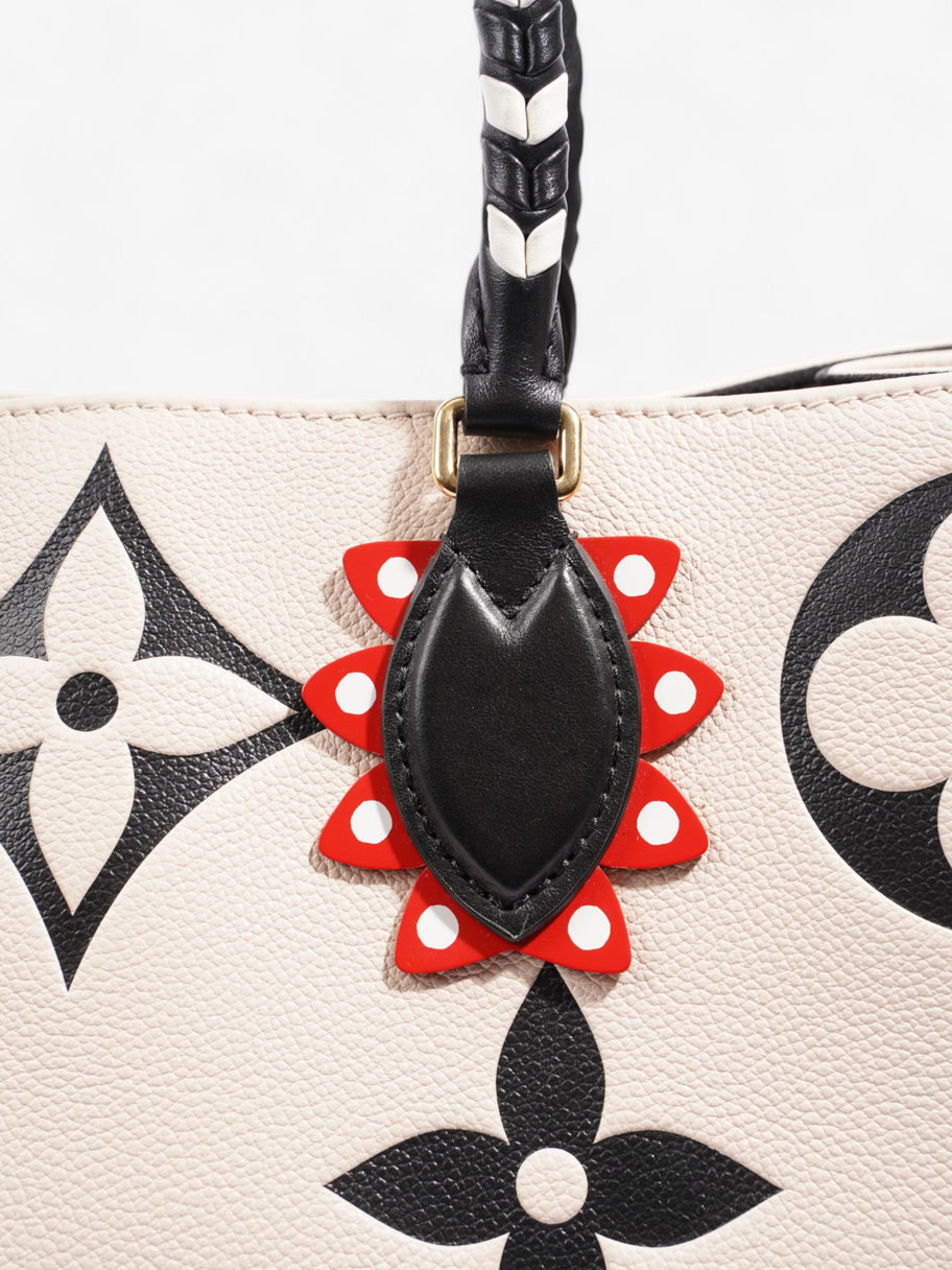 Louis Vuitton On the Go Cream / Black / Red Empreinte Leather GM Image 7