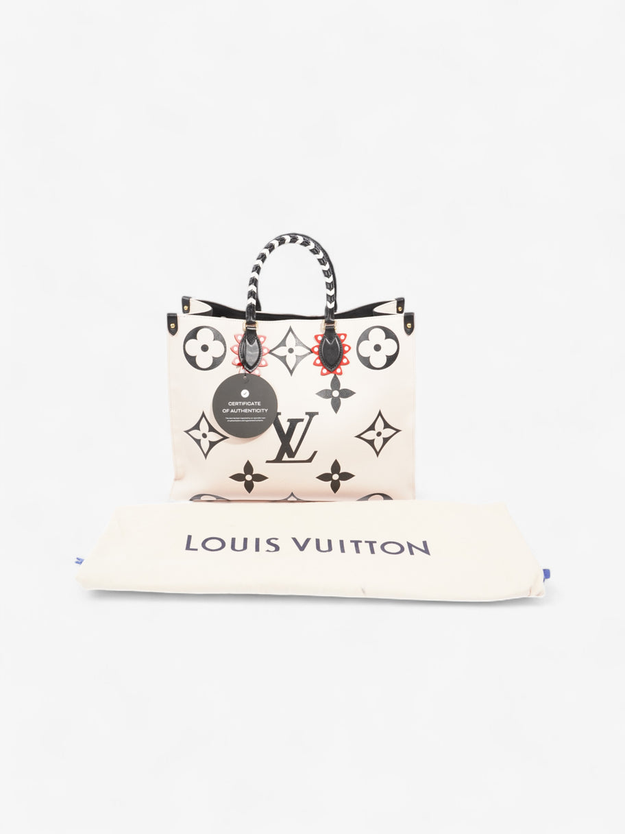 Louis Vuitton On the Go Cream / Black / Red Empreinte Leather GM Image 9