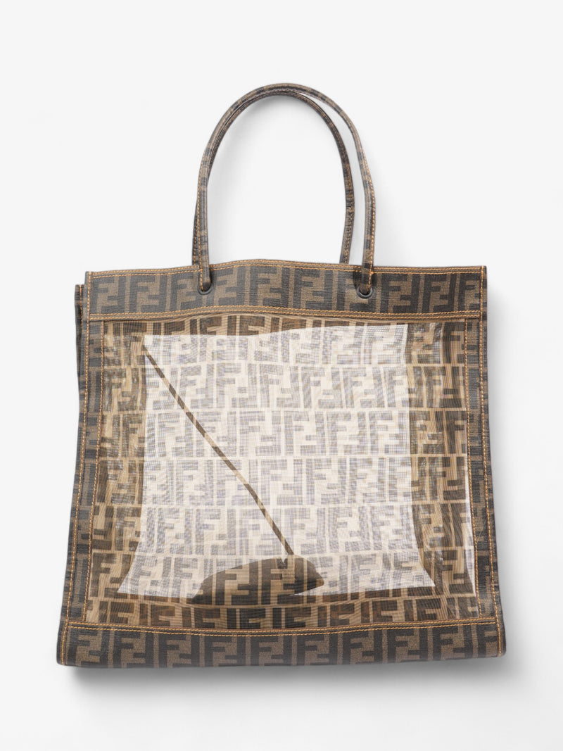  Fendi Zucca Mesh Tote Brown  Mesh