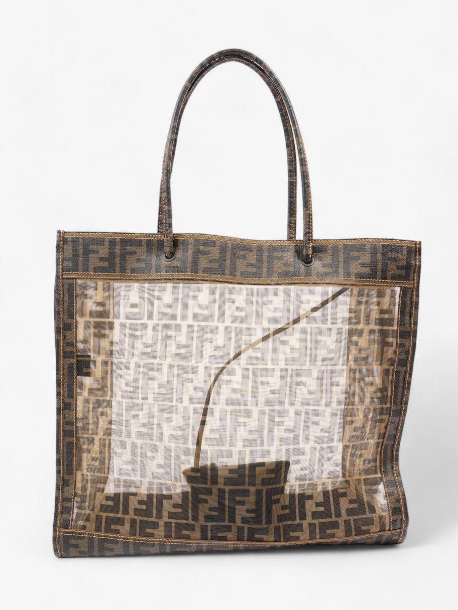 Fendi Zucca Mesh Tote Brown  Mesh Image 4