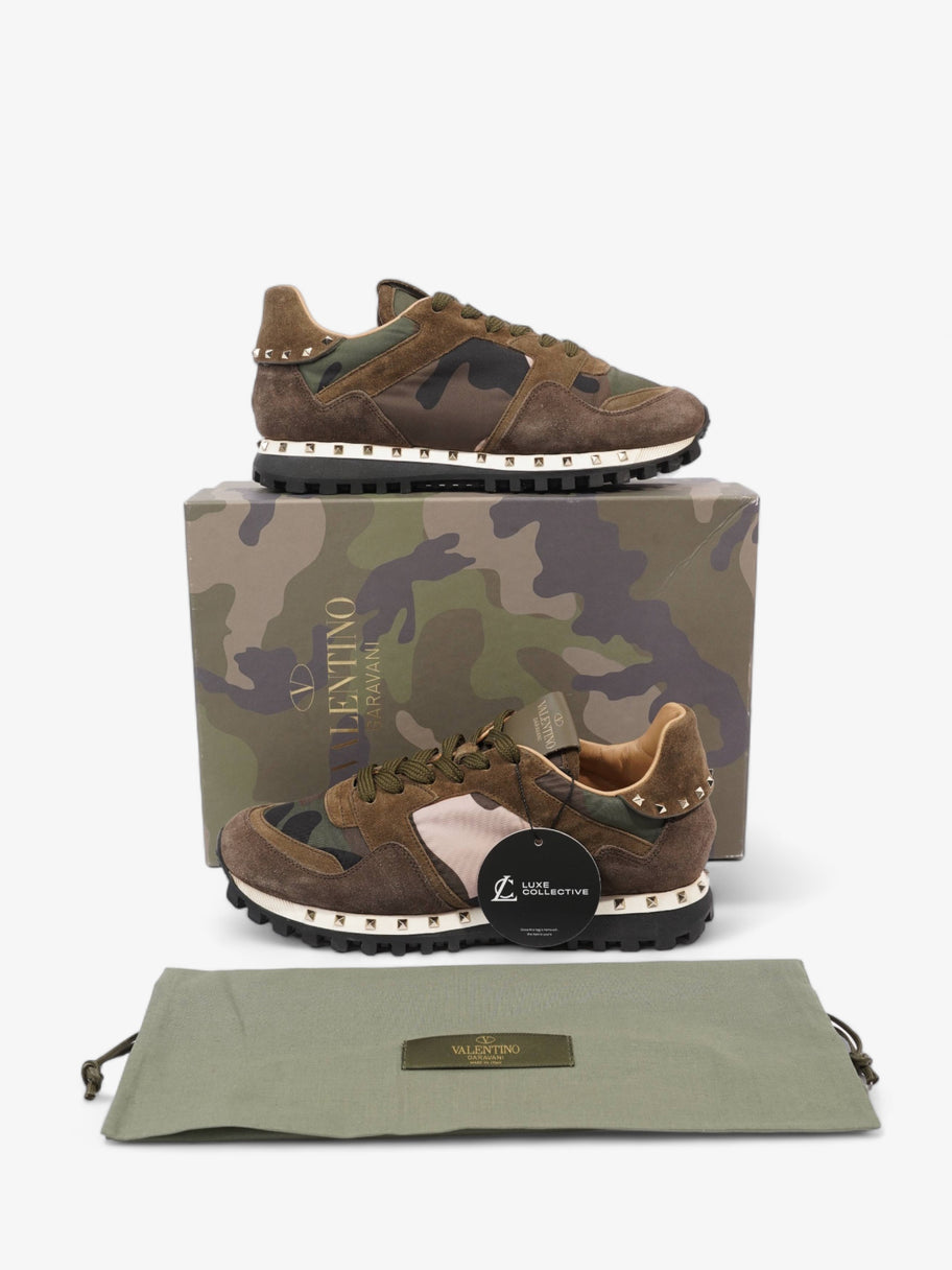 Valentino Rockstud Khaki / Green Camo / Black Suede EU 37 UK 4 Image 10