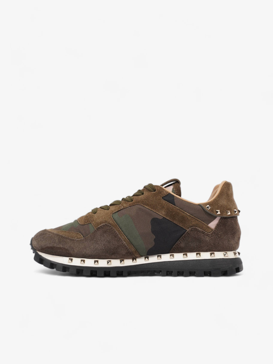 Valentino Rockstud Khaki / Green Camo / Black Suede EU 37 UK 4 Image 3