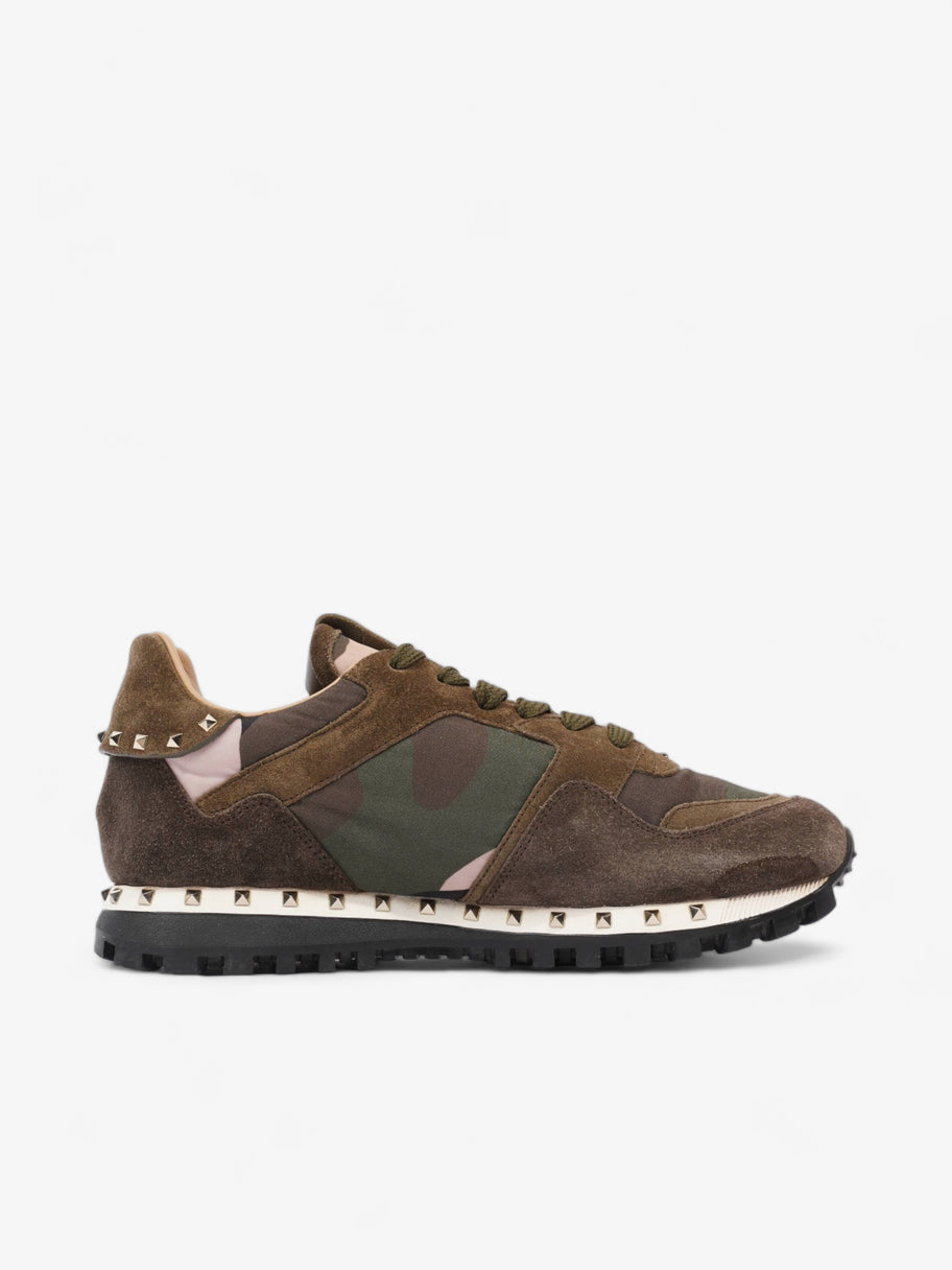 Valentino Rockstud Khaki / Green Camo / Black Suede EU 37 UK 4 Image 4