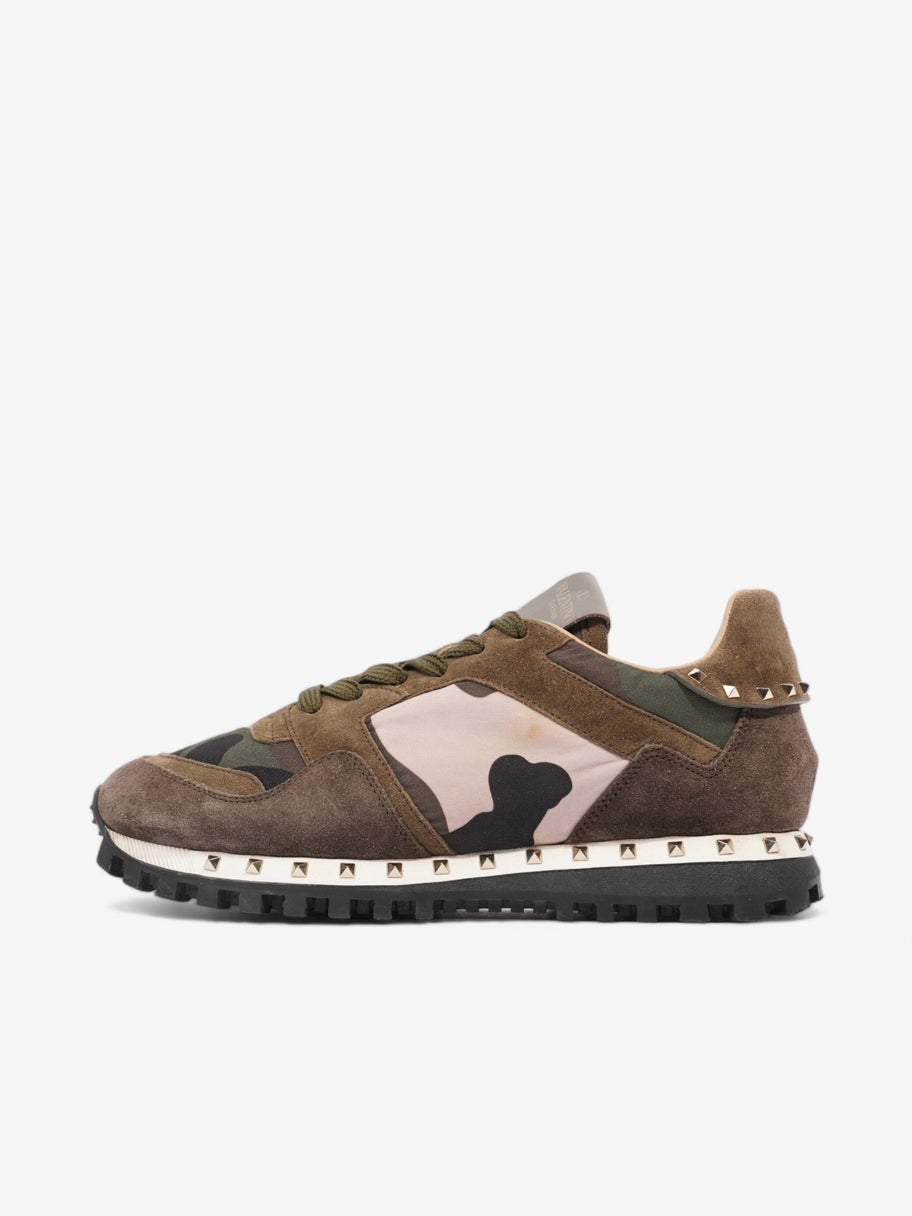 Valentino Rockstud Khaki / Green Camo / Black Suede EU 37 UK 4 Image 5