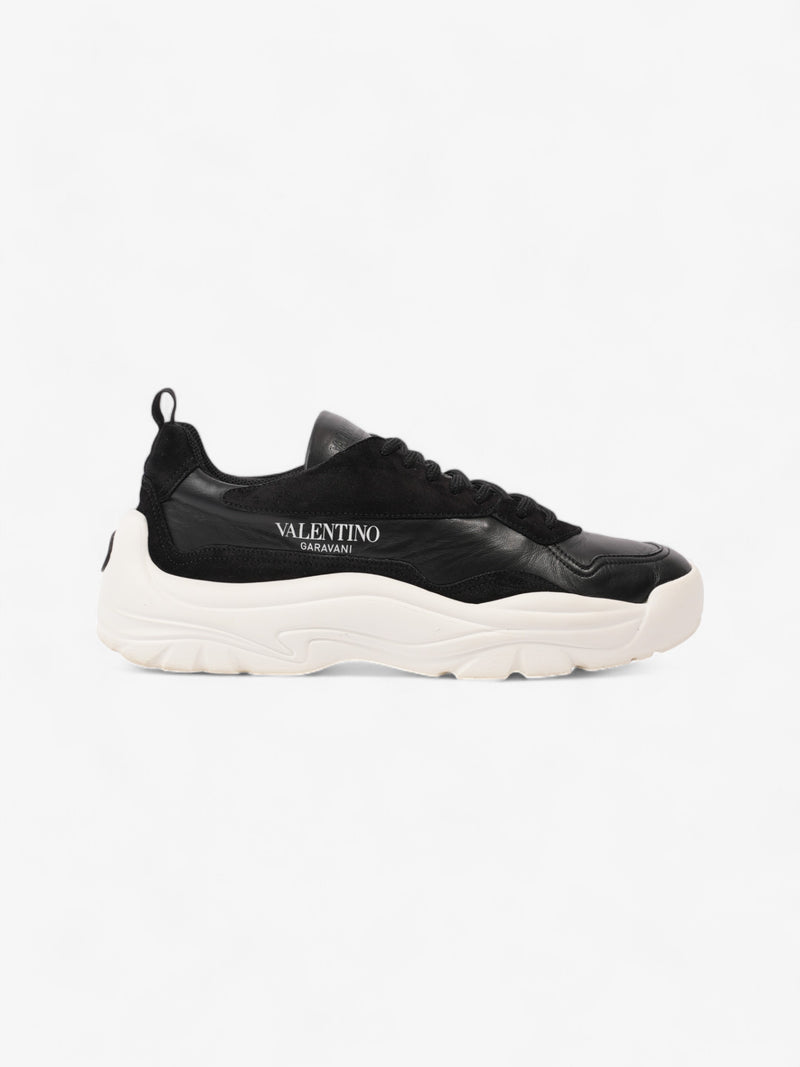  Valentino Gumboy Black / White Leather EU 44 UK 10