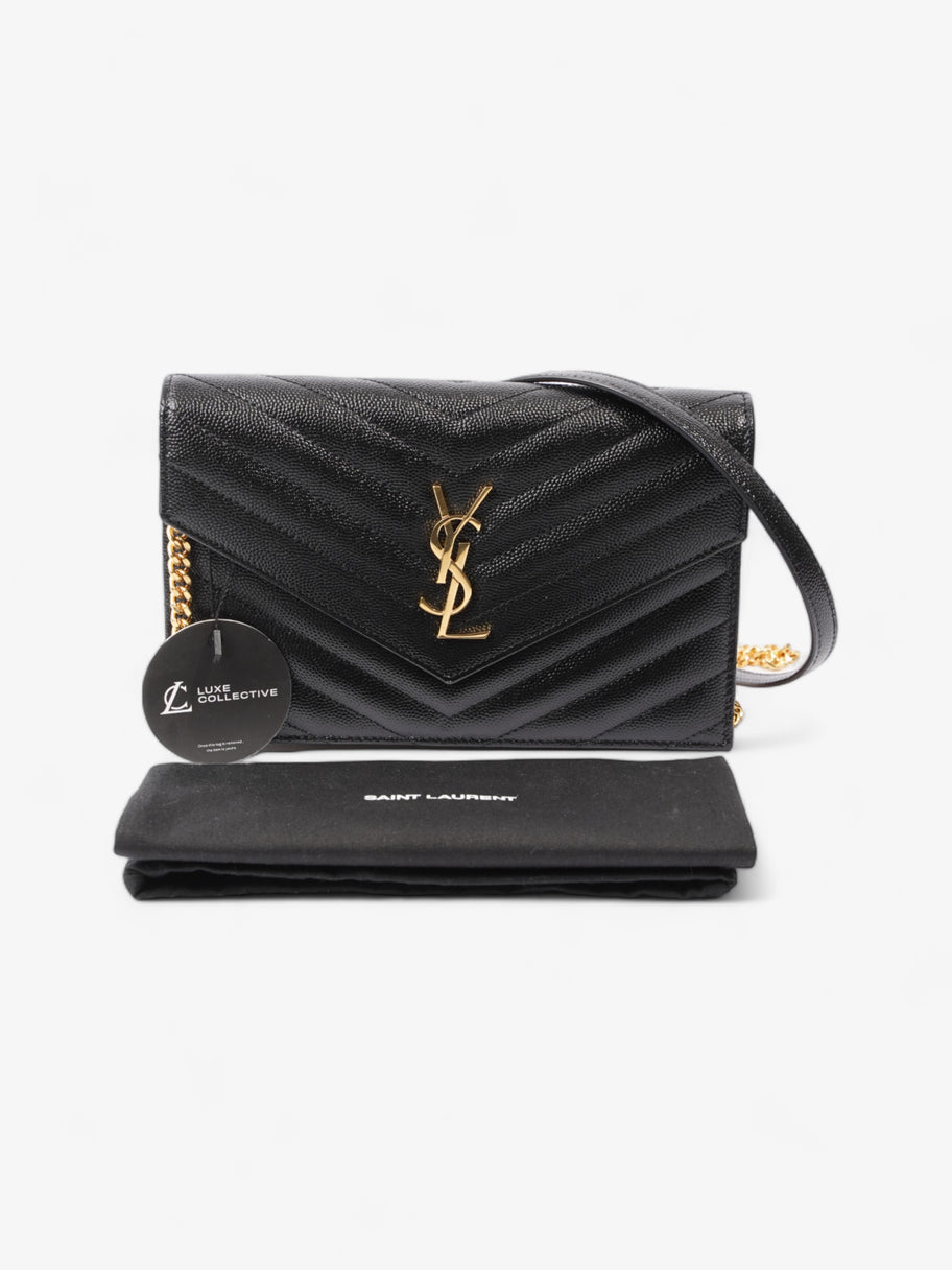 Saint Laurent Cassandra Black Matelasse Leather Image 11