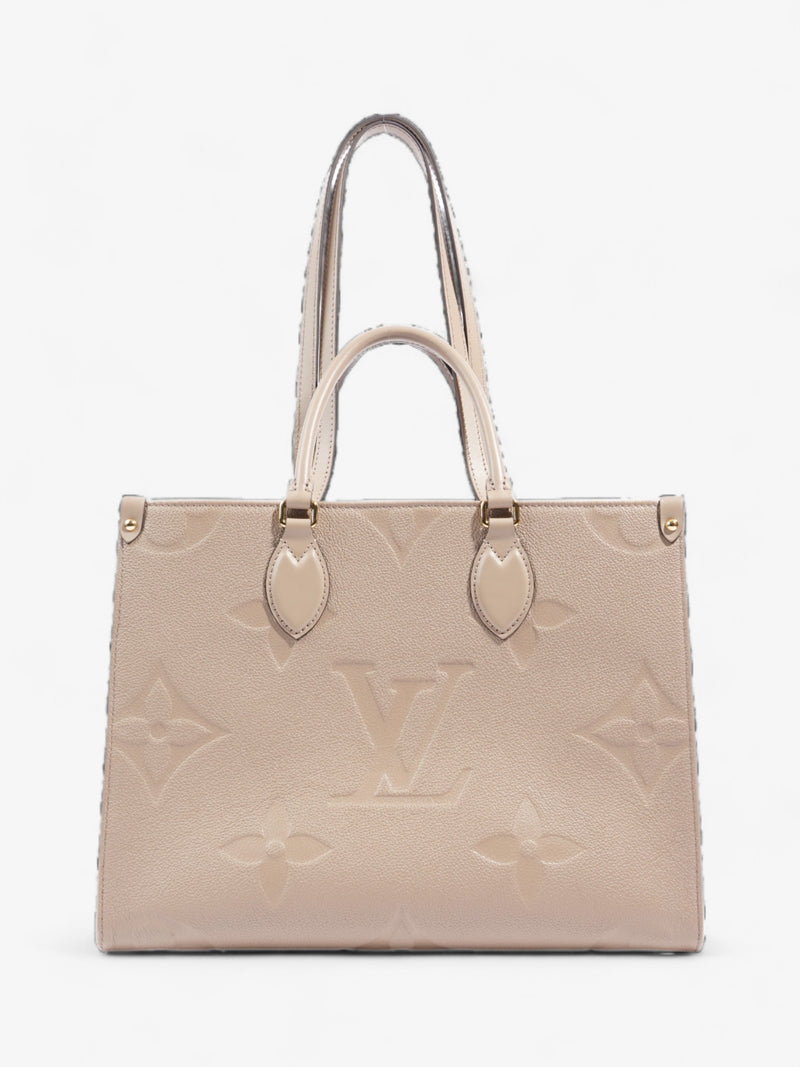  Louis Vuitton OnTheGo Beige Empreinte Leather MM