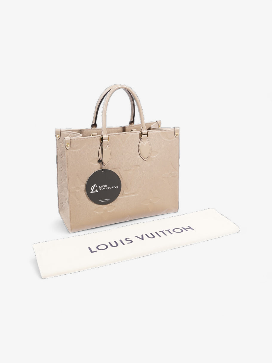 Louis Vuitton OnTheGo Beige Empreinte Leather MM Image 9