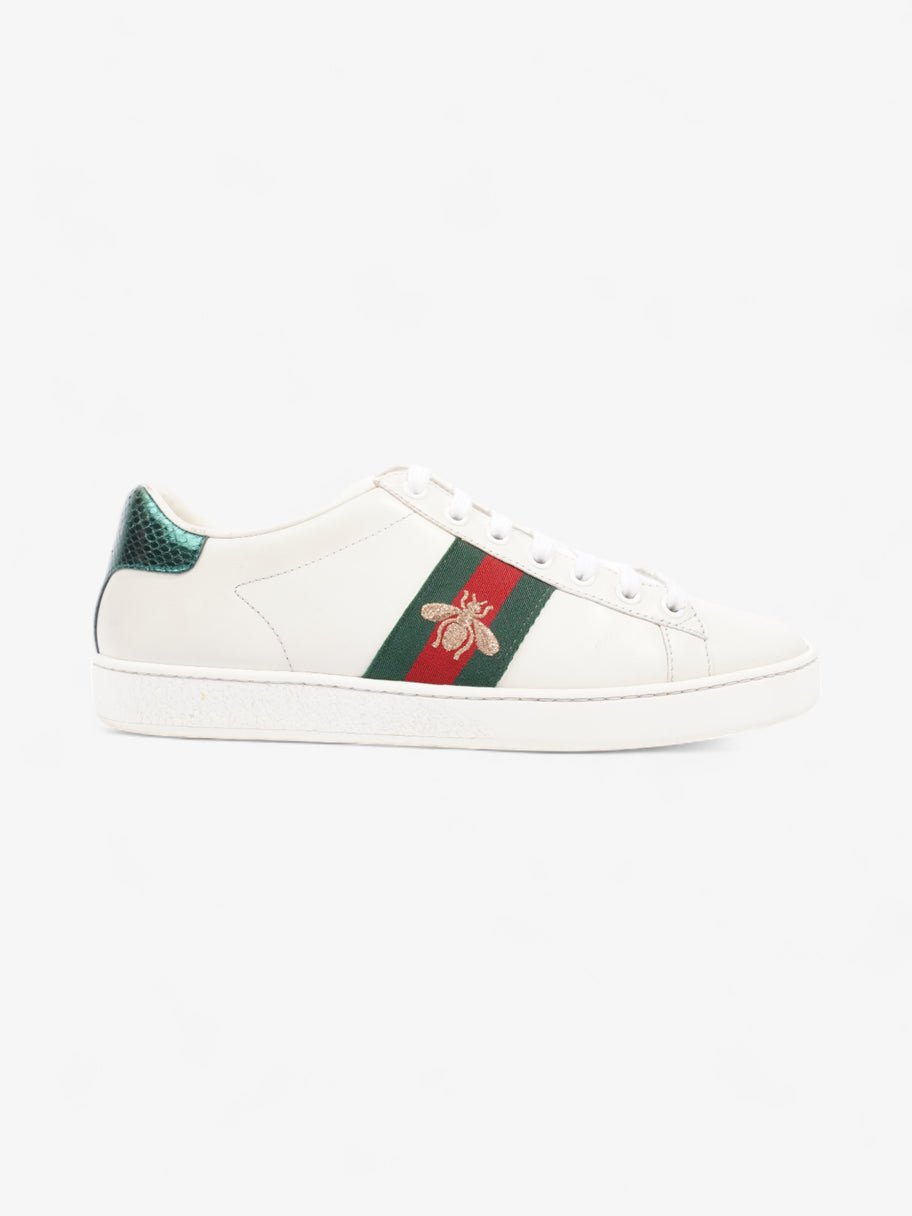 Gucci Ace Embroidered Bee Sneakers White / Green / Red Leather EU 38 UK 5 Image 1