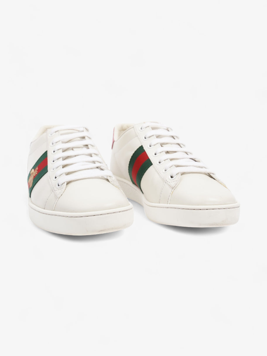 Gucci Ace Embroidered Bee Sneakers White / Green / Red Leather EU 38 UK 5 Image 2