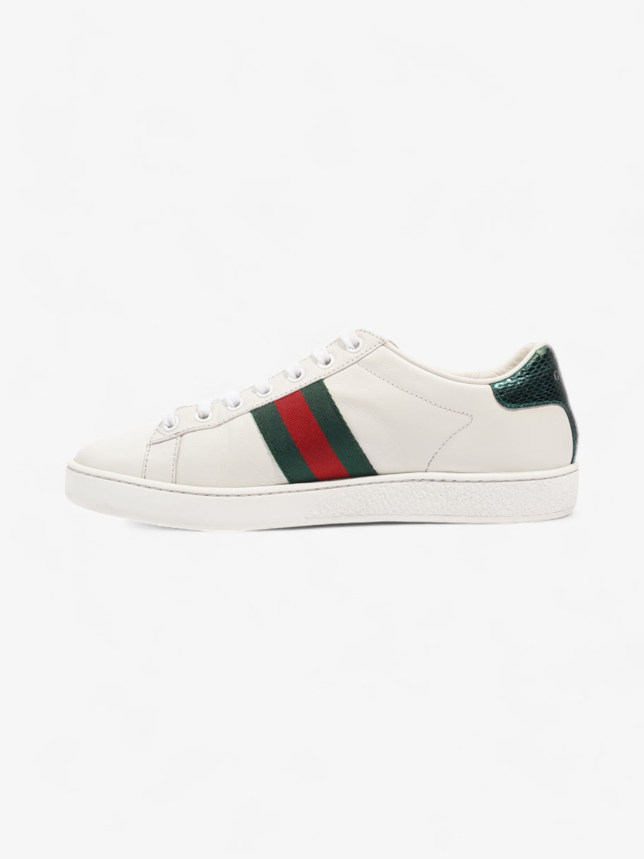 Gucci Ace Embroidered Bee Sneakers White / Green / Red Leather EU 38 UK 5 Image 3