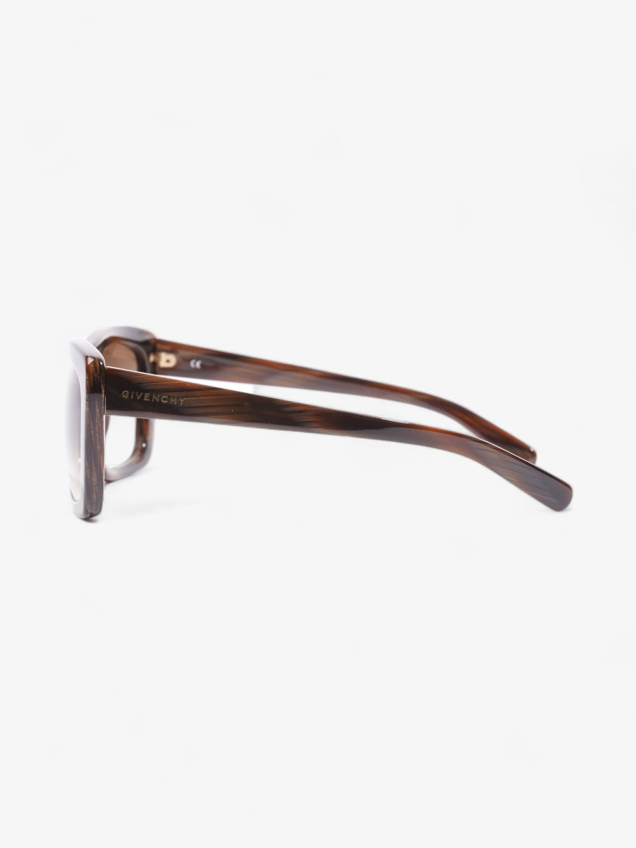 Givenchy Rectangle-Frame Sunglasses Brown Acetate 140mm Image 2