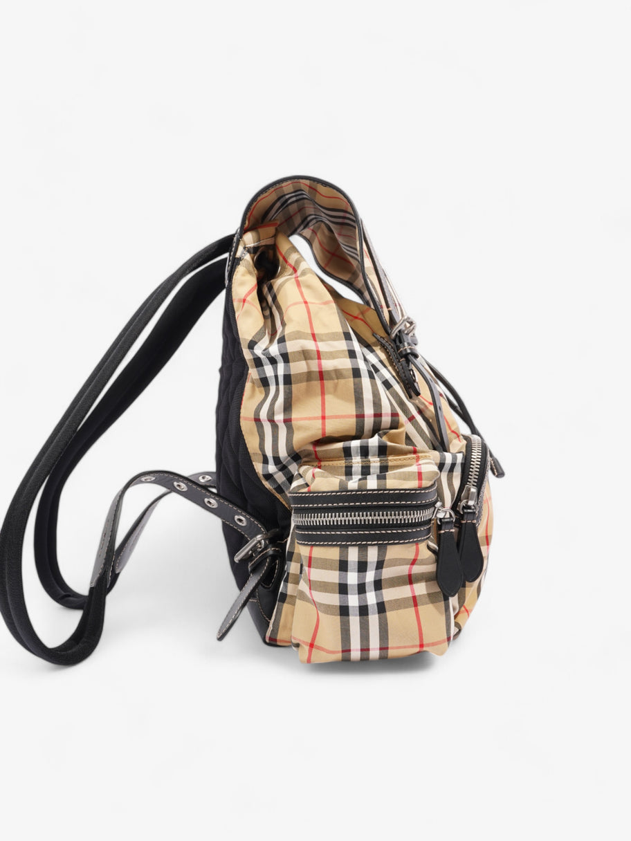 Burberry Check Backpack House Check Cotton Large Image 5