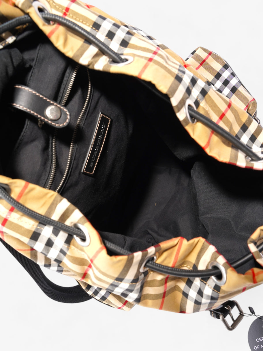 Burberry Check Backpack House Check Cotton Large Image 7