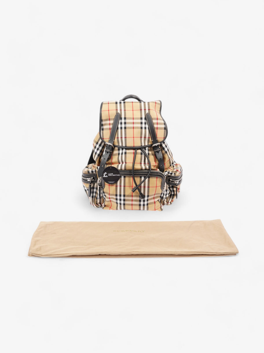 Burberry Check Backpack House Check Cotton Large Image 8