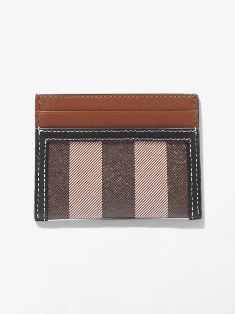  Burberry Sandon Card Case Dark Birch Brown Polyurethane