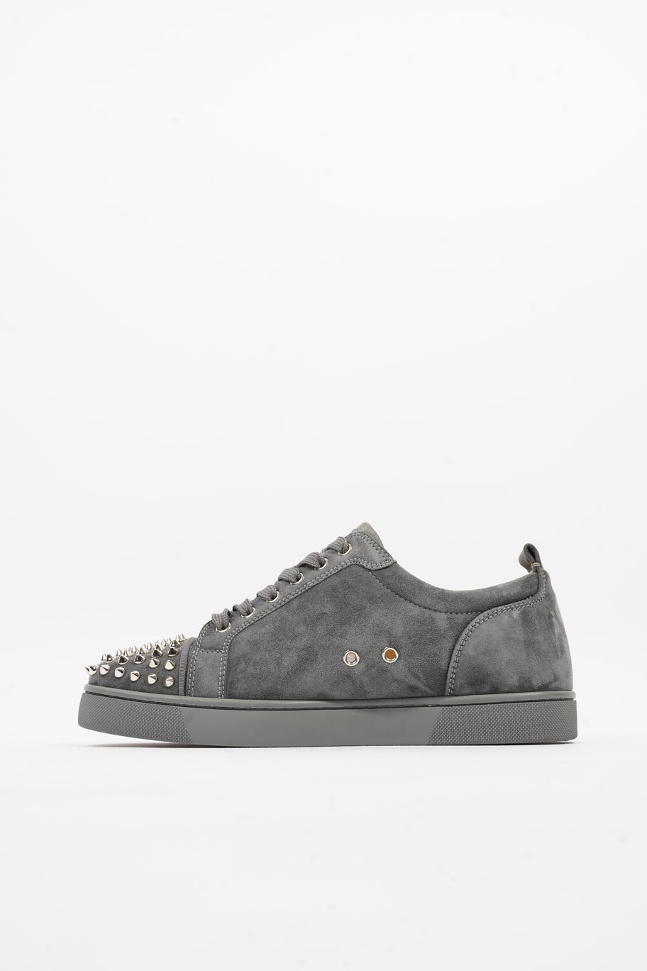 Christian Louboutin Louis Junior Spikes Grey Suede EU 42 UK 8 Image 3