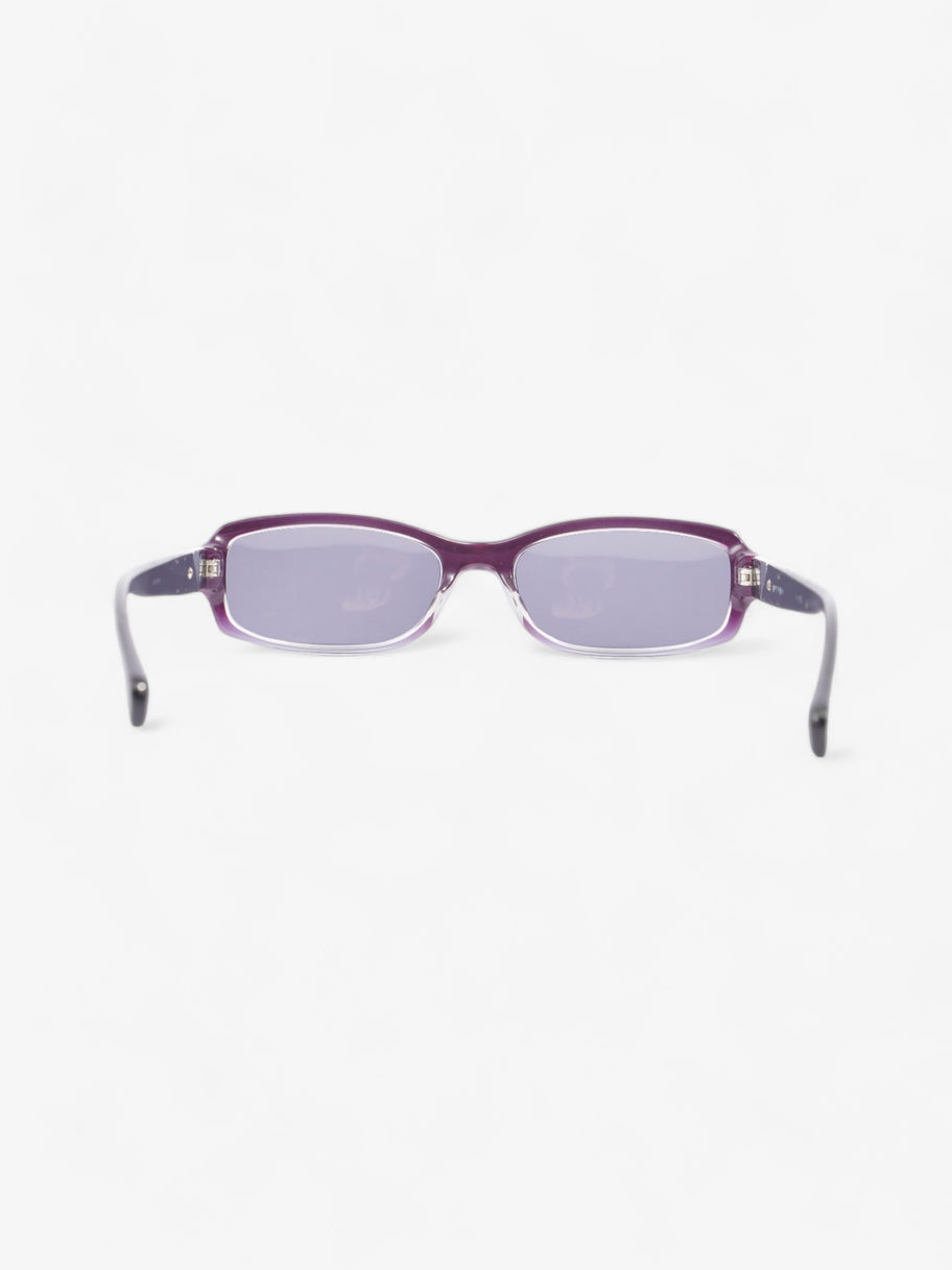 Prada Small Frame Sunglasses Black / Purple Acetate 135mm Image 3