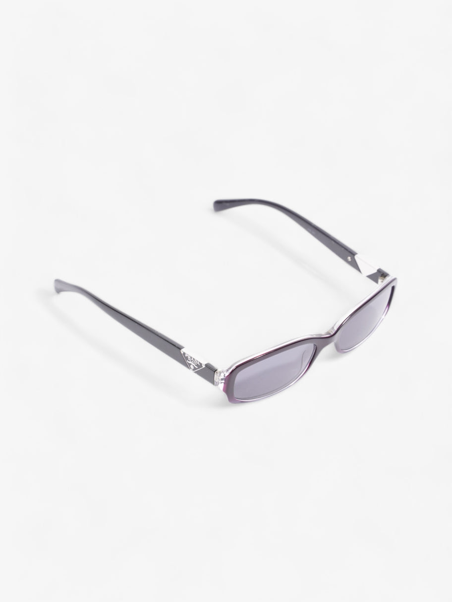 Prada Small Frame Sunglasses Black / Purple Acetate 135mm Image 5