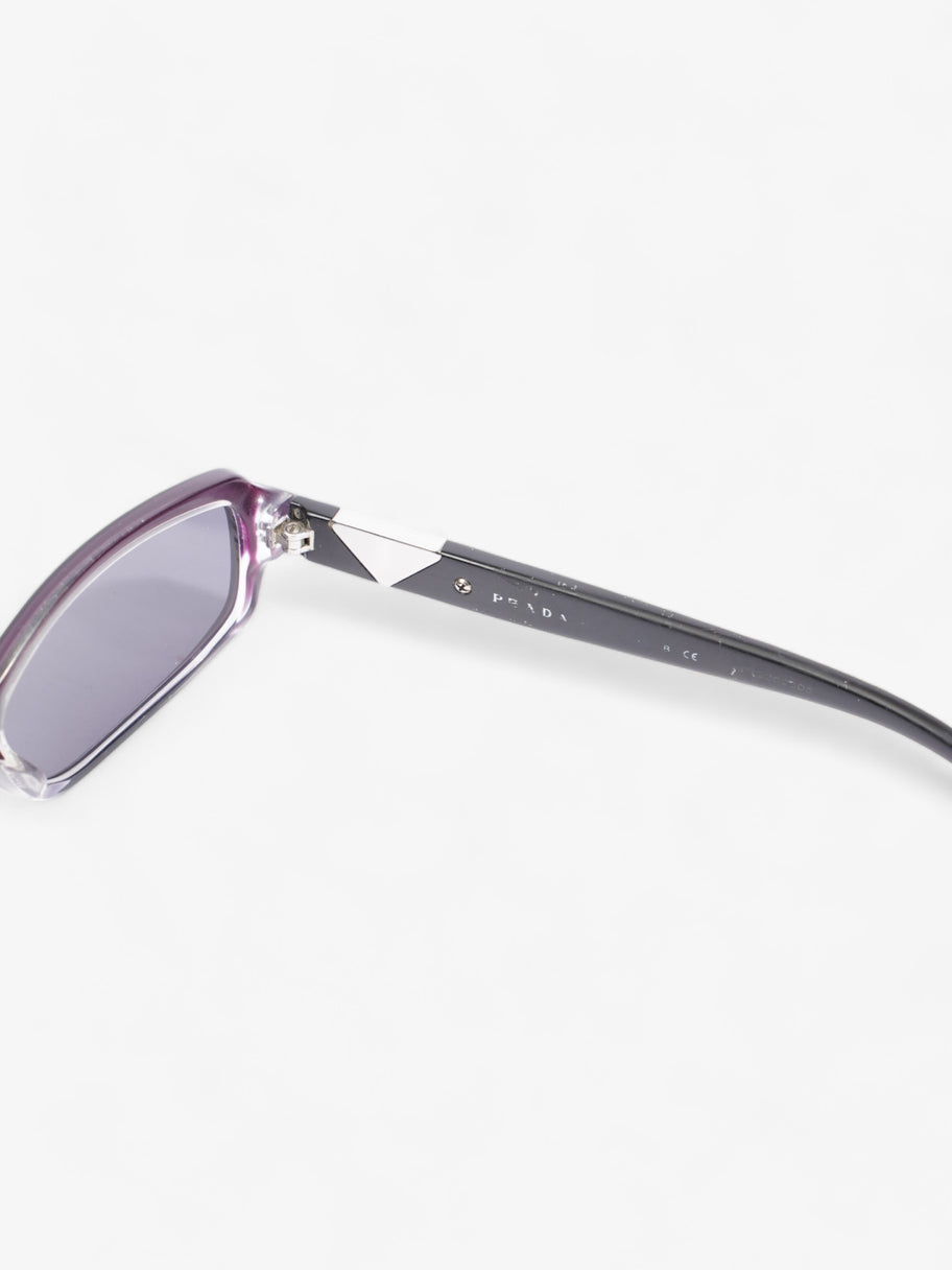 Prada Small Frame Sunglasses Black / Purple Acetate 135mm Image 6